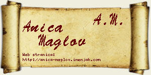 Anica Maglov vizit kartica